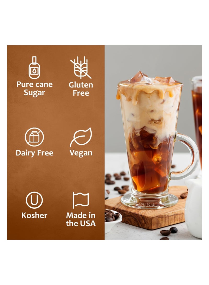 Syruvia Syruvia Iced Coffee Syrup - 750ml Premium Coffee Flavoring Syrup - Kosher Coffee Syrups, Gluten Free, No Coloring, Perfect for Drinks, Soda, Shakes, Desserts and More With Pump  - Image 4