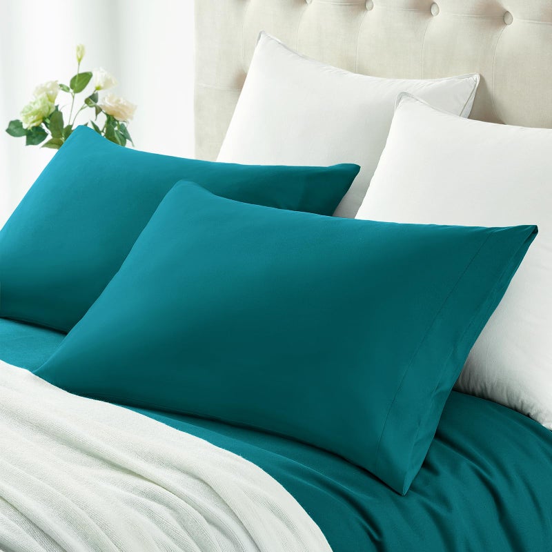 Milvowoc 2pcs ألياف الألياف الدقيقة سادة - 20 × 36 × 36 بوصة سادة تيل مجموعة غطاء وسادة غير قابل للانزلاق مع امتصاص الرطوبة ومضاد الشكل - Image 2