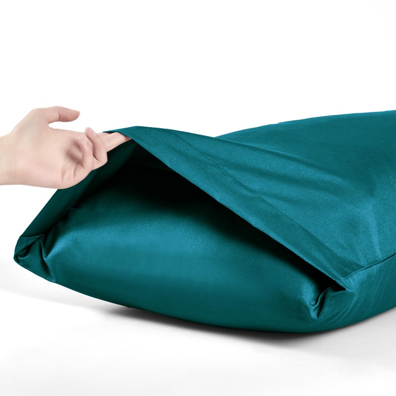 Milvowoc 2pcs ألياف الألياف الدقيقة سادة - 20 × 36 × 36 بوصة سادة تيل مجموعة غطاء وسادة غير قابل للانزلاق مع امتصاص الرطوبة ومضاد الشكل - Image 5