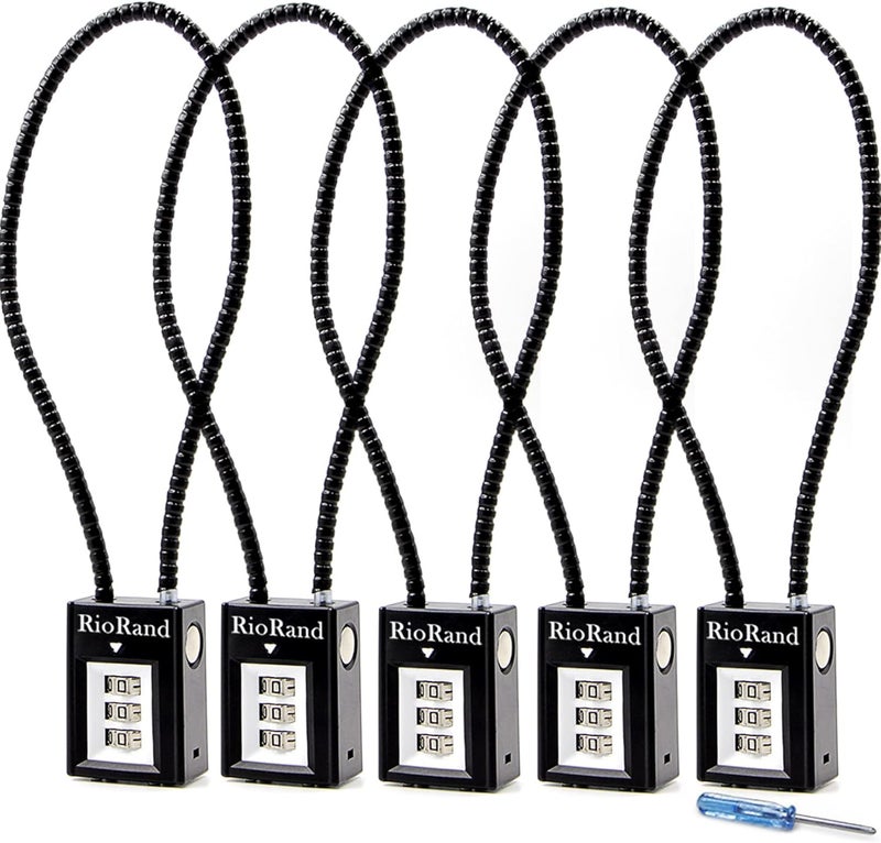 RioRand Trigger Lock 3 Digit Combination 15 Inch Gun Cable Lock - Image 1