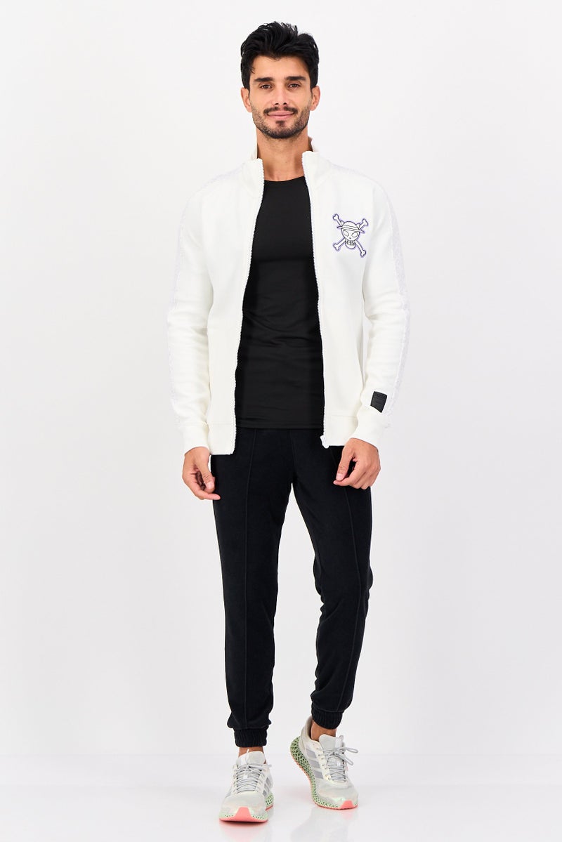 PUMA جاكيت خارجي طويل الأكمام للرجال من بومة × ون بيس، أبيض - Image 4