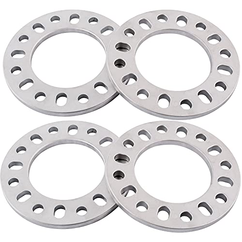 DCVAMOUS 4PC 8x6.5 8x165.1 8x170 8x180 Wheel Spacers 1/2 Inch (12mm) Compatible with Chevy GMC-Ford-Dodge 8 Lug for F250 F350 Super Duty RAM2500/3500 Sierra Silverado Suburban 2500 3500 HD & Most 8Lug - Image 1