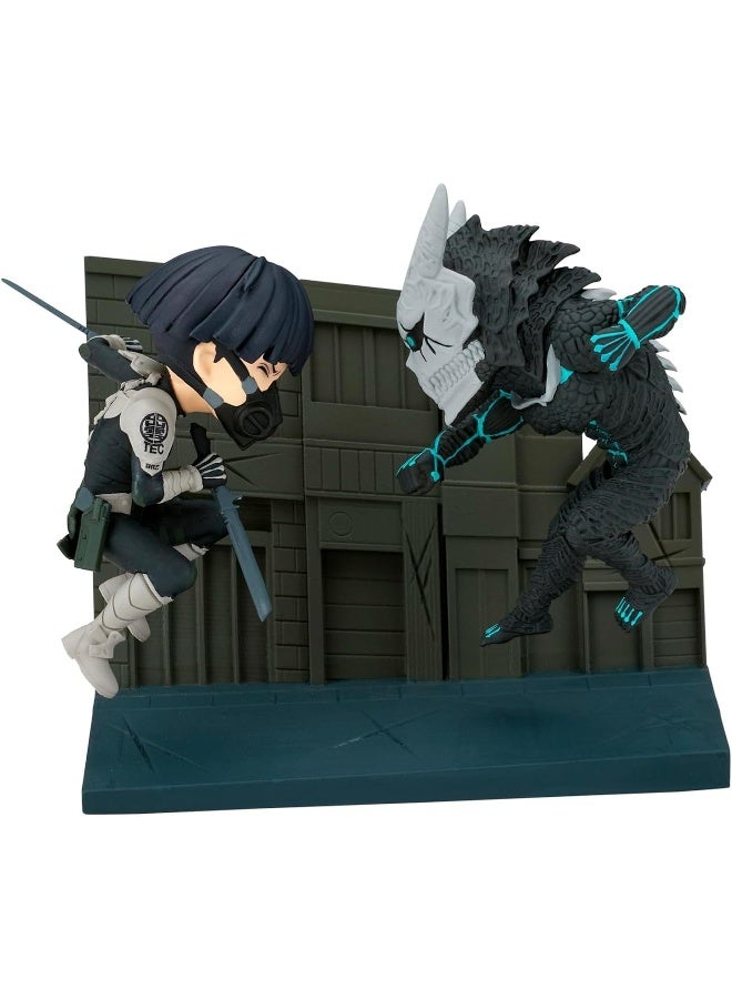 Banpresto World Collectable Figure Log Stories Kaiju No. 8 Soshiro Hoshina vs Kaiju No. 8 Series C Figure (15 cm) - Image 1