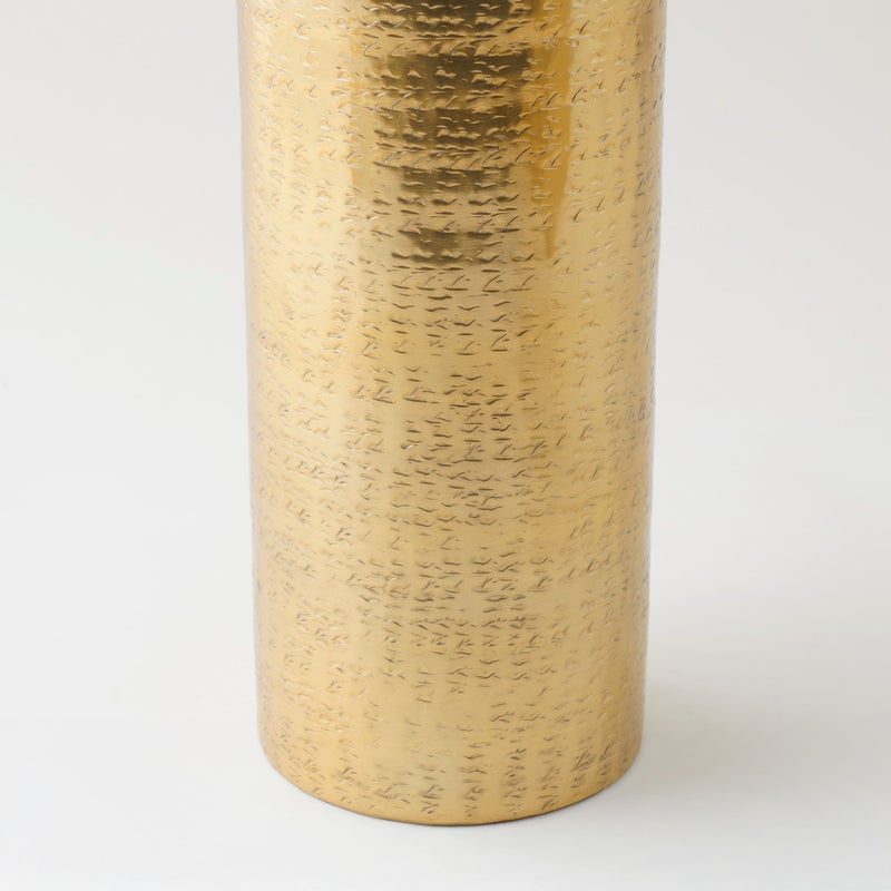 Homez aluminium toilet brush holder, gold 10*10*40 cm - Image 3
