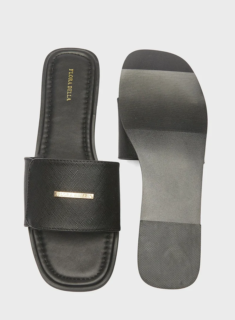 shoexpress Single Strap Flat Sandals