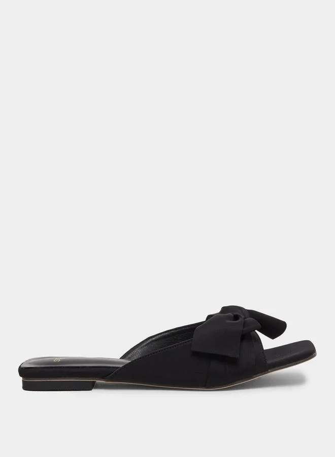 ستايلي Styli Bow Detail Flat Sandals