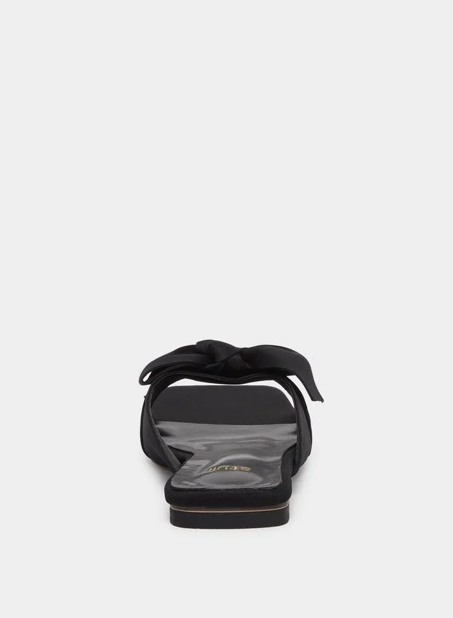 Styli Styli Bow Detail Flat Sandals