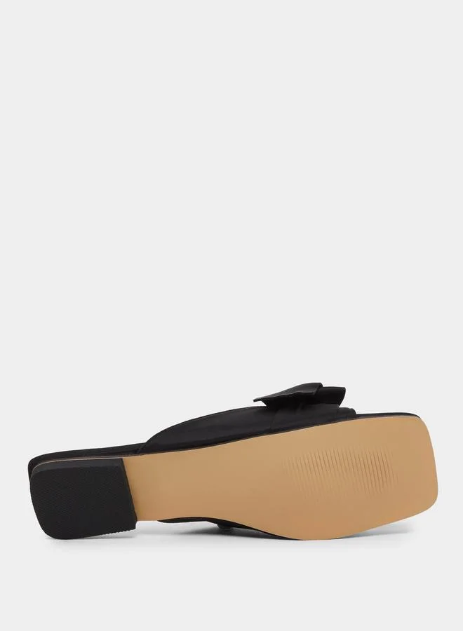 Styli Styli Bow Detail Flat Sandals