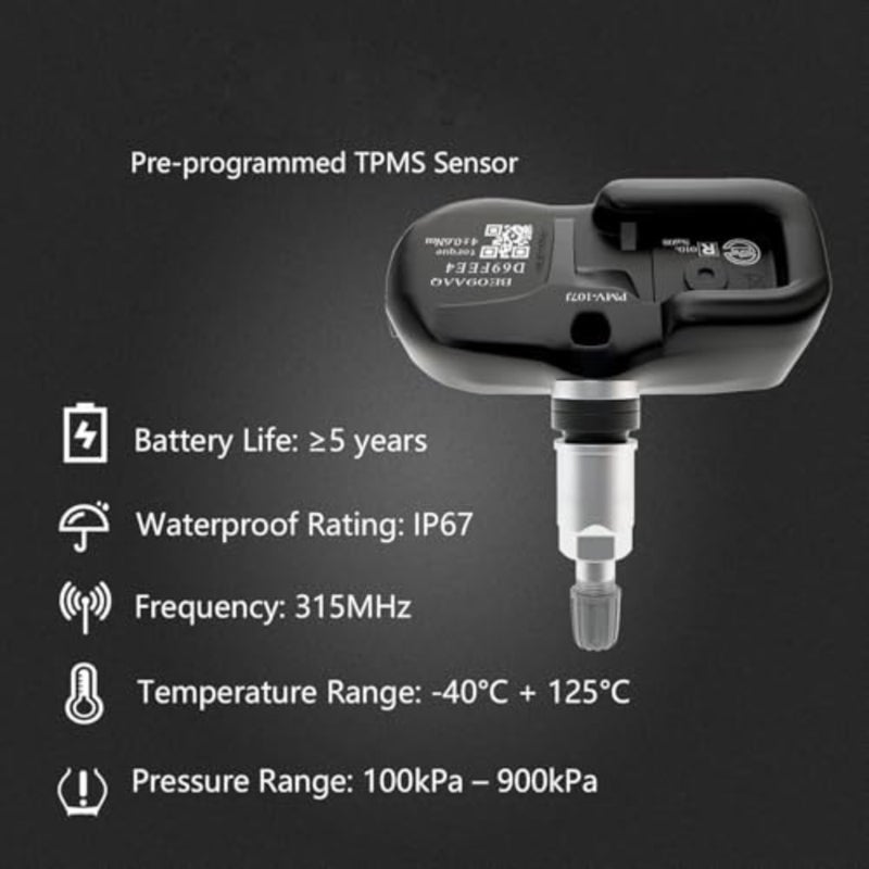 مستشعر NALACAL TPMS، متوافق مع مستشعر مراقبة ضغط الإطارات Toyota Land CruiserScion Pontiac Lexus، Camry rav4 Yaris Corolla، يستبدل # 42607-33011 PMV-107J 42607-33021 42607-06011 315 ميجاهرتز - Image 2