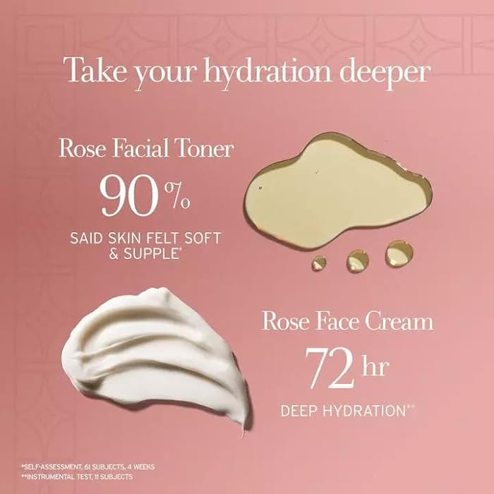 Fresh Deep Hydration Duo by Fresh for Women - 2 Pc 3.3oz Rose Deep Hydration Facial Toner, 1.6oz Rose Deep Hydration Face Cream - Image 5