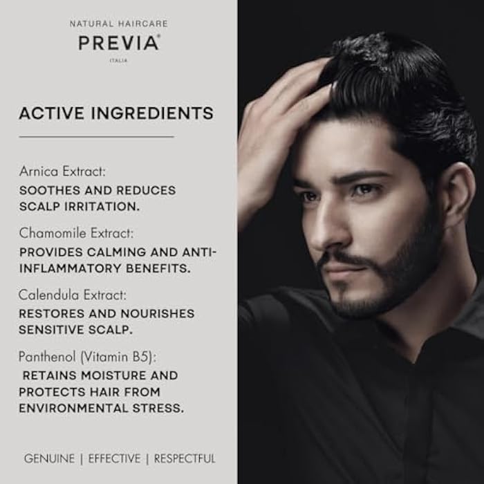PREVIA Calming Shampoo | Extra Life - The Virtuous Scalp Ritual | Soothing for Sensitive Scalps | Organic Arnica Chamomile Calendula Extracts | Vegan, Cruelty-Free & Sulfate-Free | 32.1 oz - Image 3