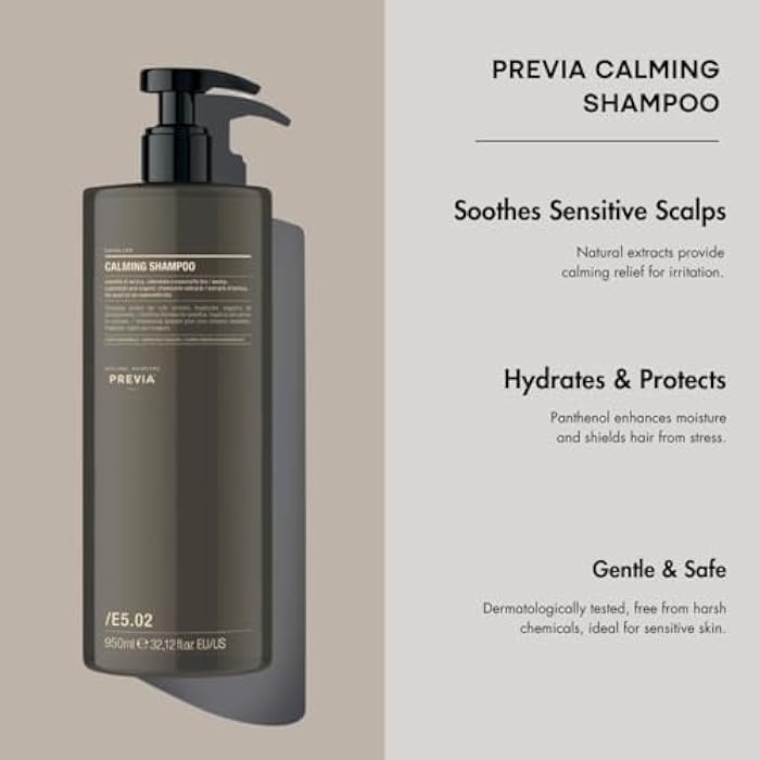 PREVIA Calming Shampoo | Extra Life - The Virtuous Scalp Ritual | Soothing for Sensitive Scalps | Organic Arnica Chamomile Calendula Extracts | Vegan, Cruelty-Free & Sulfate-Free | 32.1 oz - Image 2