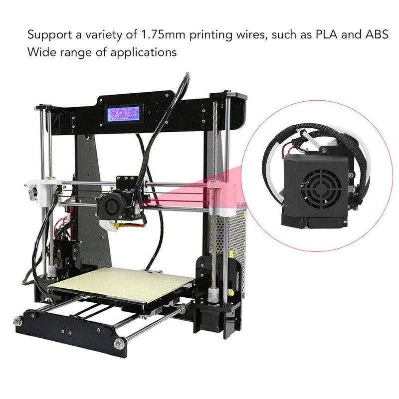 Hilitand 3D Printer Hotend Replacement Extruder Kit Full Assembled 42 Stepper Motor 24V 40W Heater with 0.4mm Nozzle 1.75mm - Image 2