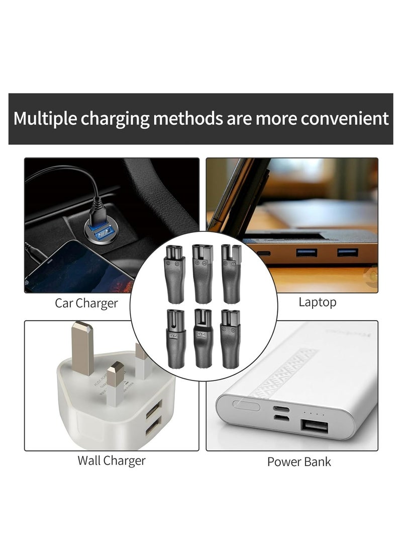 Oasisgalore 7 Pack 5V USB Power Cords for Electric Hair Clippers, Beard Trimmers, Shavers, Beauty Tools, Lamps.  - Image 5