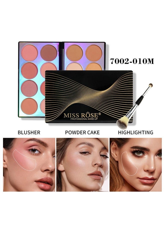 Joyeee Blush Contour Highlighter Makeup Palette, 16 Color All-in-One Matte Shimmer Bronzer Facial illuminator Palette with Makeup Brush, Long Lasting and Soft Powder, Pro Makeup Powder Kit - Image 2