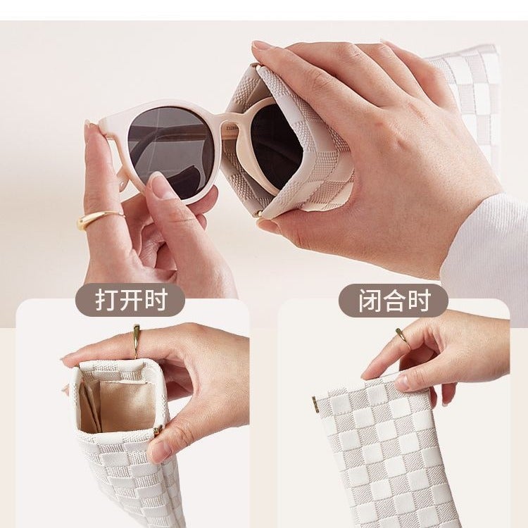 Glasses Bag Sunglasses Sunglasses Men'S And Women'S Glasses Bag Auto-Closing Glasses Storage Bag Leather Glasses Bag - Image 3
