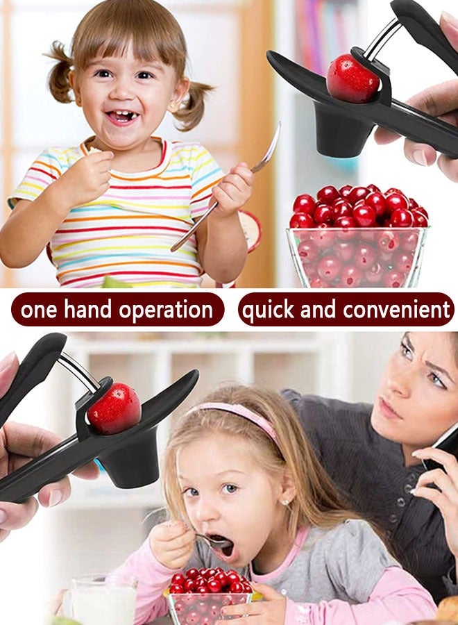 Cherry Pitter Tool, Olive Pitter Tool, Cherry Pitter Remover, Cherry Core Remover Tool with Space-Saving Lock Design, Fruit Pit Core Remover for Making Cherry Jam - Image 5