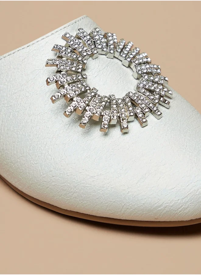 Celeste Girls' Embellished Slip-On Mules