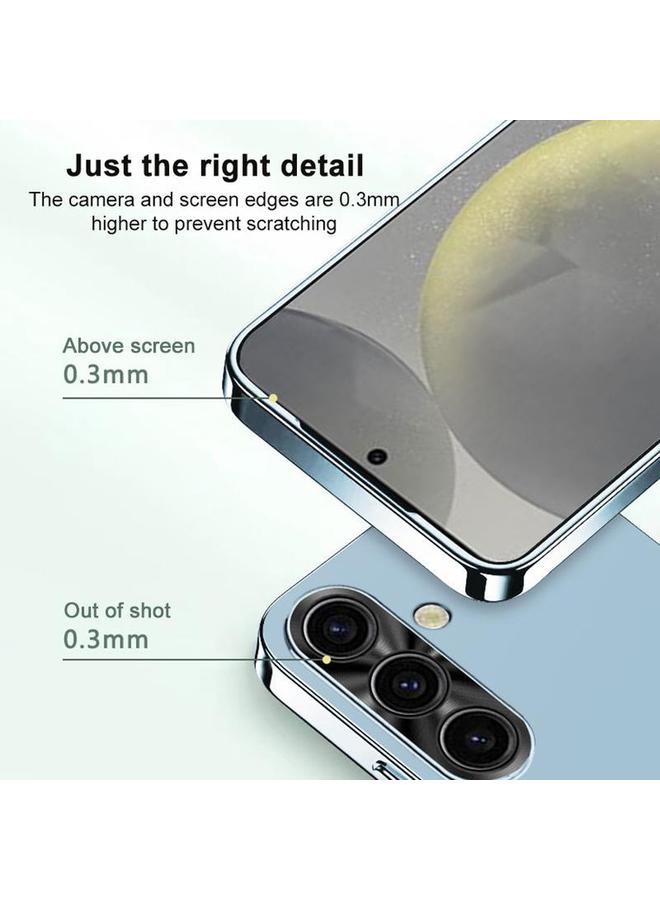 S-TOP Case For Samsung Galaxy S25 5G AG Frosted Electroplating Acrylic Phone Case - Image 3