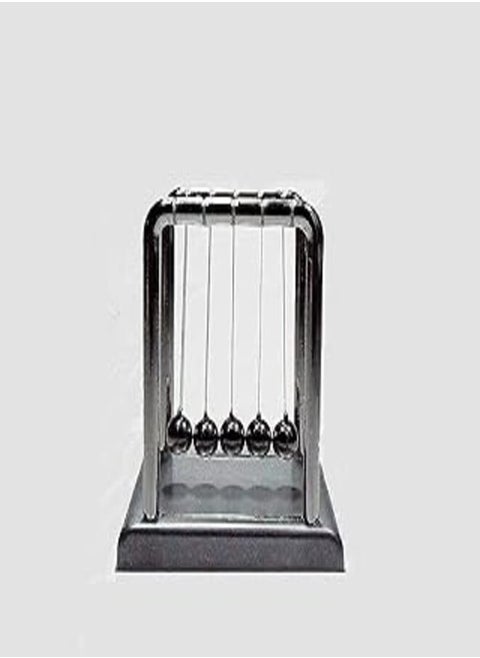 Newton's Cradle Pendulum Balls Physics Toy with silver base