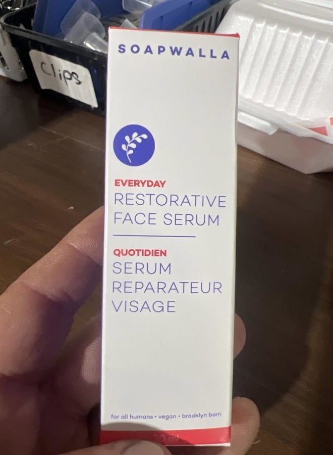 soapwalla Restorative Facial Serum | Vegan, Cruelty-Free, Clean Skincare (1 fl oz | 30 ml) - Image 4
