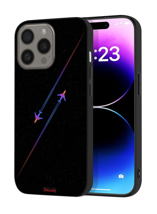 Tolwak Apple iPhone 15 Pro Max Protective Case Cover Airplanes Art - Image 1