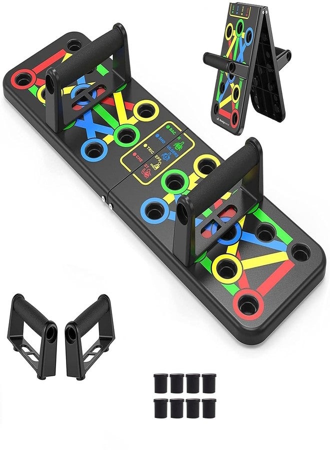LIVOX 9 In 1 Body Building Push-up Rack Board Abs Wheel Roller with Toning Resistance Tube Band Gym Exercise Equipment Combo Set for Men and Women Home Workout Kit (multicolor, pack of 2) - Image 4