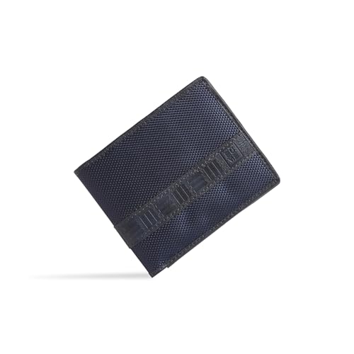EUME Zen Wallet for Men, Midnight Blue | Slim Bifold Premium Vegan Leather | 6 Card Slots, 2 Compartments, 2 Slip Pockets| Stylish & Durable Men Wallet | Perfect for Everyday Use - Image 1