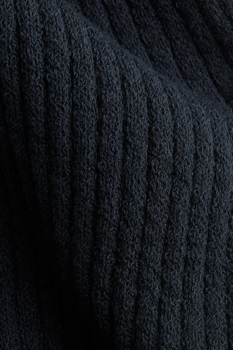 H&M Flared rib-knit trousers