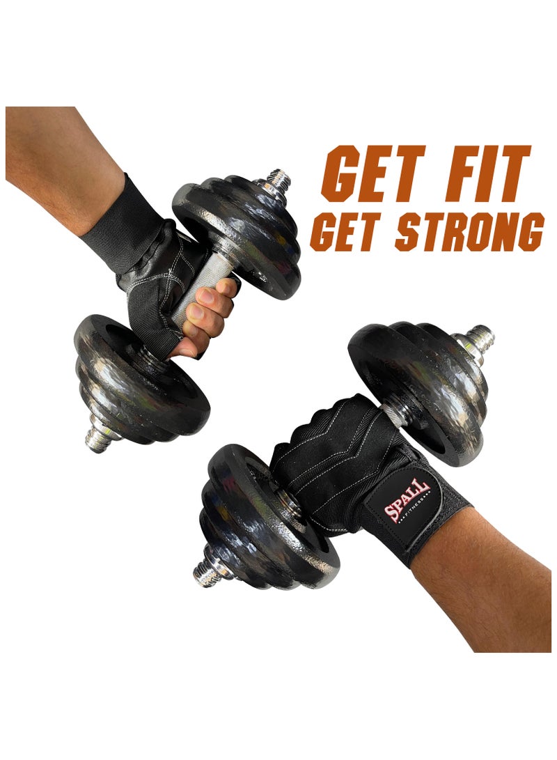 Spall Weight Lifting Leather Gloves Short Strap Power Lifting Gloves Strong Grip Palm Exercise Fitness Strengthen Gloves Home Gym - Image 2