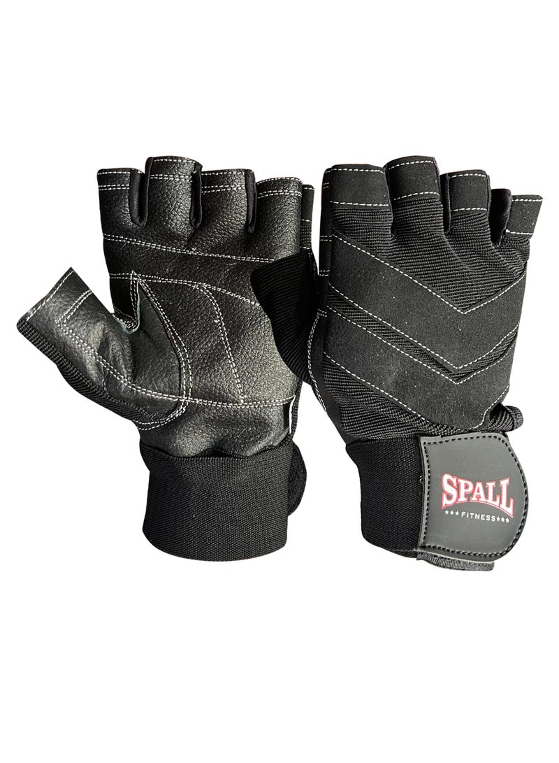 Spall Weight Lifting Leather Gloves Short Strap Power Lifting Gloves Strong Grip Palm Exercise Fitness Strengthen Gloves Home Gym - Image 3
