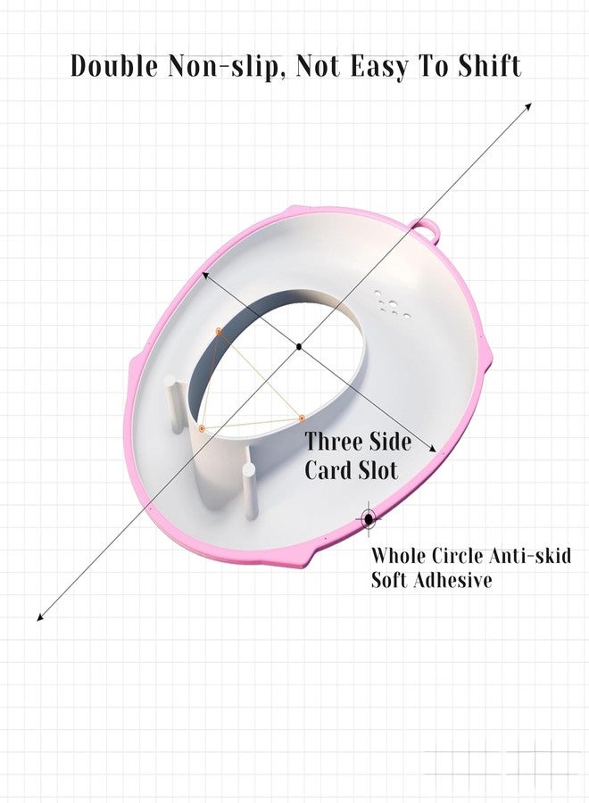 AEREX Portable Baby Potty Toilet Seat Ideal for 0 to 5 Year Baby Potty Training Seat for Boys and Girls Potty Fits Round & Oval Toilets, Toddler Oval Western Toilets (Pink) - Image 2