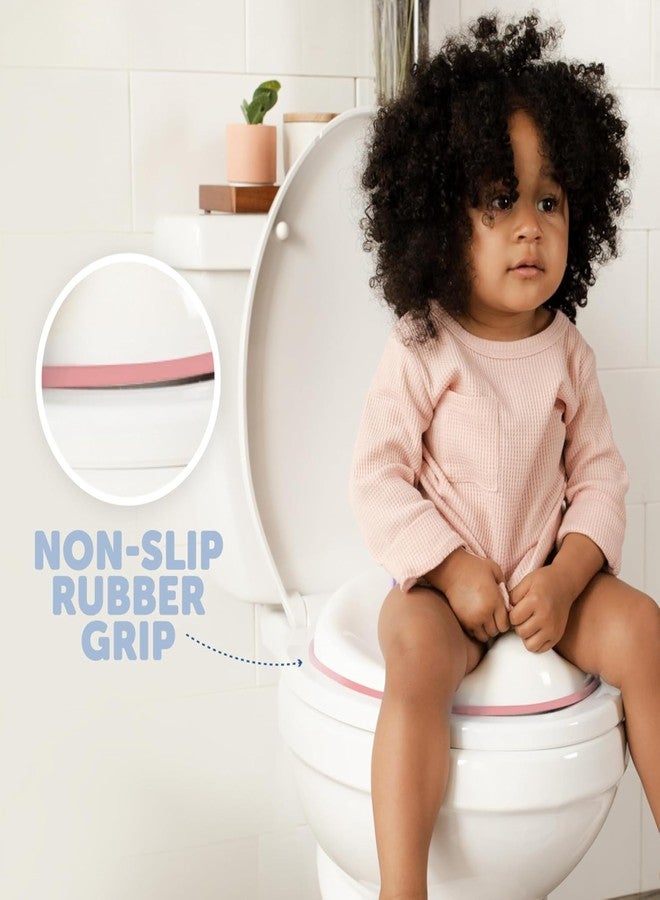AEREX Portable Baby Potty Toilet Seat Ideal for 0 to 5 Year Baby Potty Training Seat for Boys and Girls Potty Fits Round & Oval Toilets, Toddler Oval Western Toilets (Pink) - Image 5