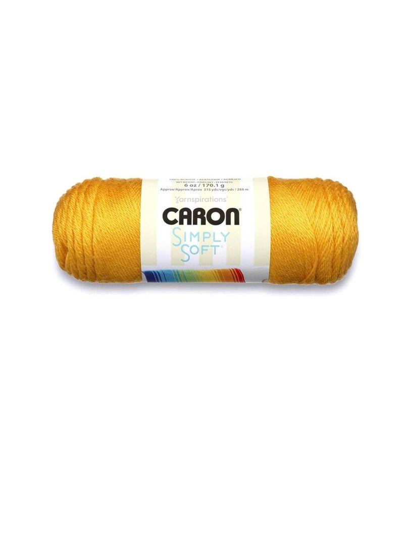 Caron Simply Soft Solids Yarn Gold - Image 2
