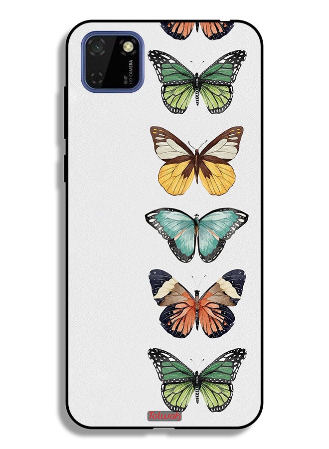 Tolwak Huawei Y5p Protective Case Cover Four Butterflies - Image 2