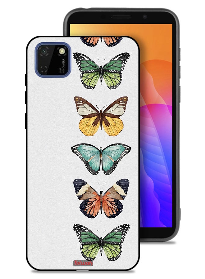 Tolwak Huawei Y5p Protective Case Cover Four Butterflies - Image 1