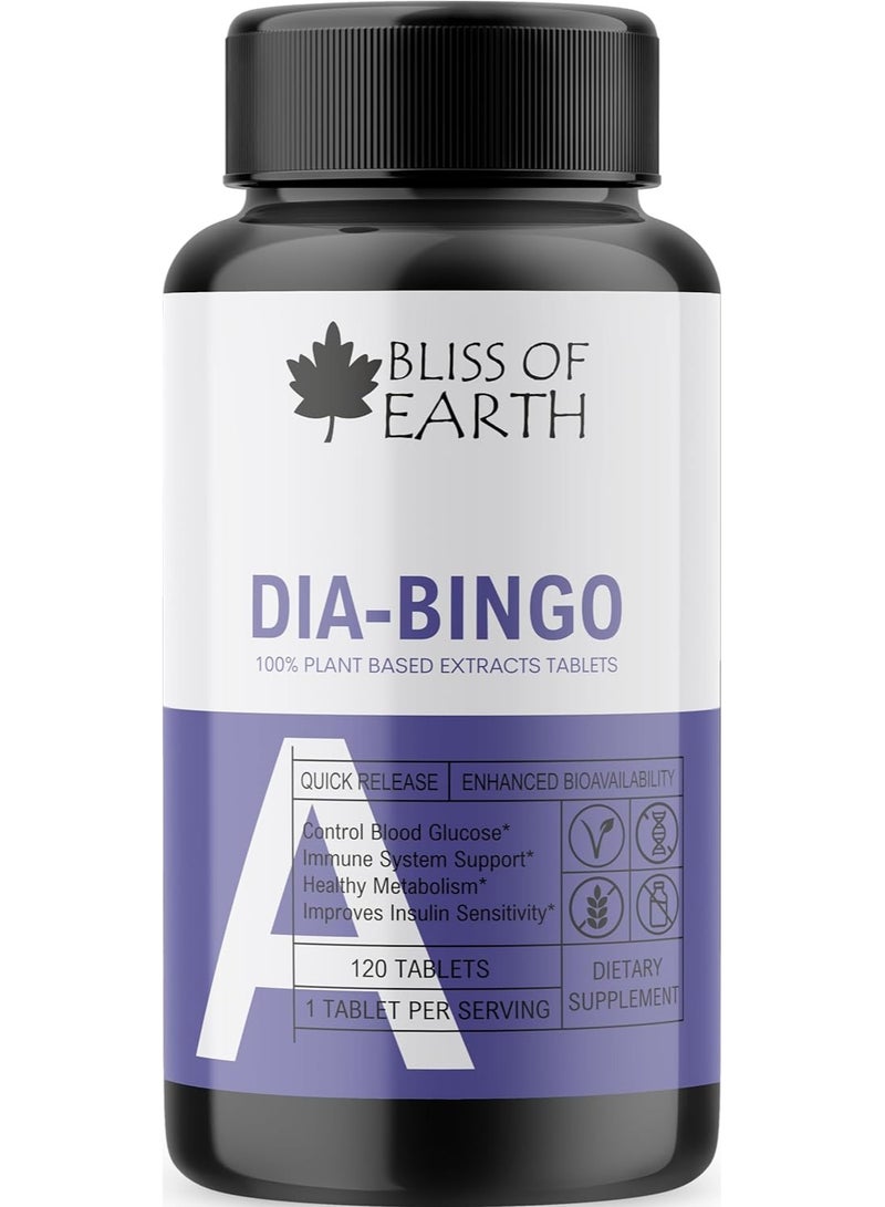 BLISS OF EARTH Sugar Control Tablets To Manage Blood Sugar Levels Naturally  120 Tablets 500Mg - Image 1