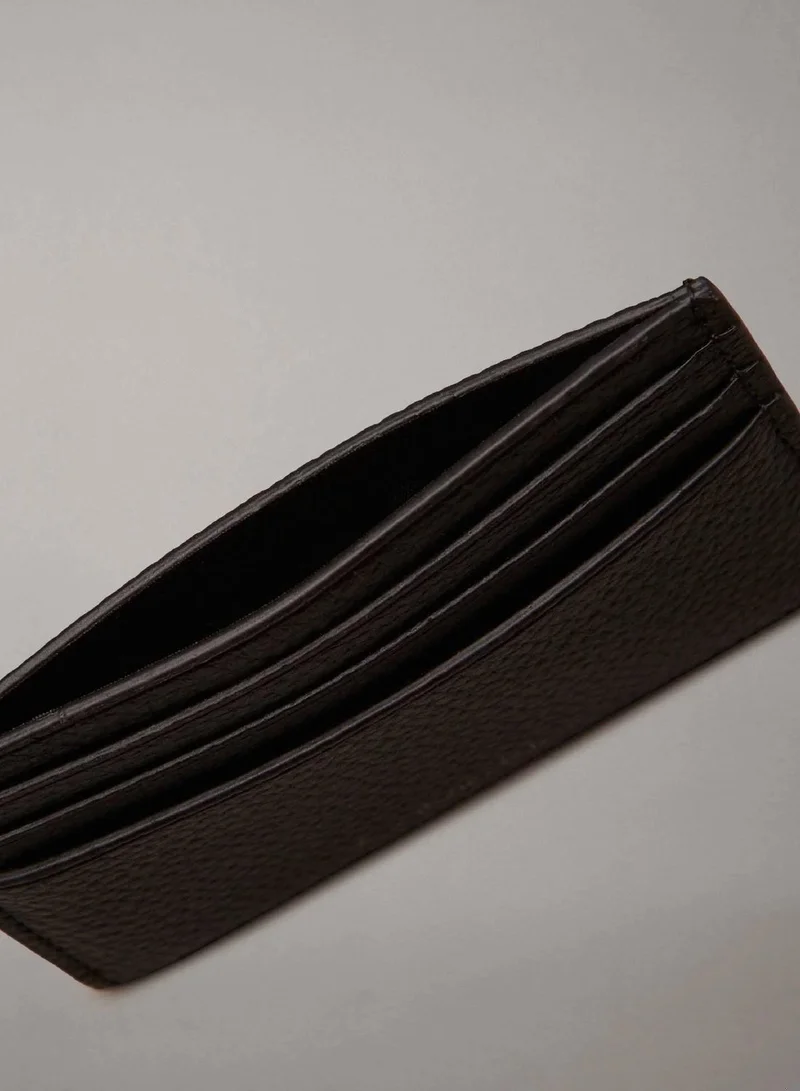 Calvin Klein Ck Black Leather Cardholder for Men | Best Price UAE