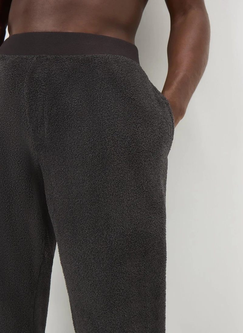 Matalan Charcoal Fleece Pyjama Bottoms