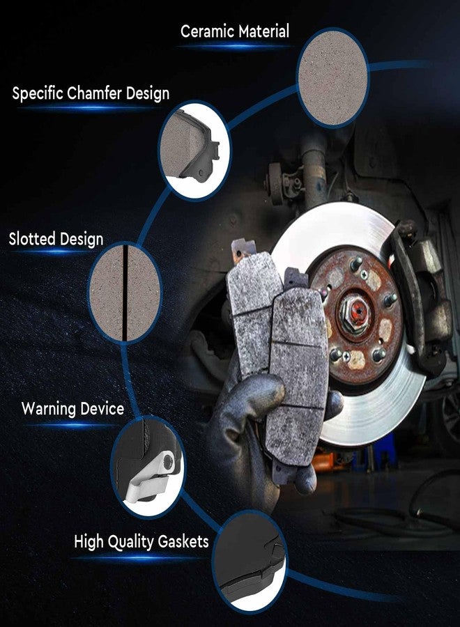 ILONPA Front Ceramic Disc Brake Pads Set for Toyota Camry Avalon 2020 2021, Highlander 2008-2019, Sienna 2011-2020, for Lexus NX200t NX300 NX300h RX350 RX350L RX450h RX450hL, 4PCS - Image 5
