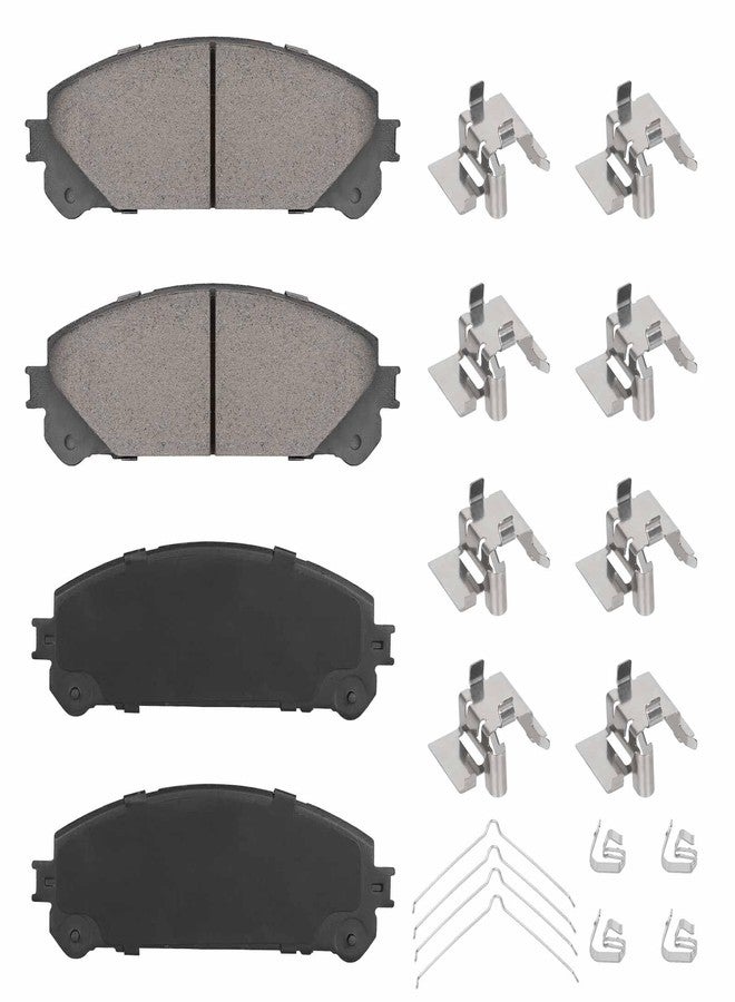 ILONPA Front Ceramic Disc Brake Pads Set for Toyota Camry Avalon 2020 2021, Highlander 2008-2019, Sienna 2011-2020, for Lexus NX200t NX300 NX300h RX350 RX350L RX450h RX450hL, 4PCS - Image 1