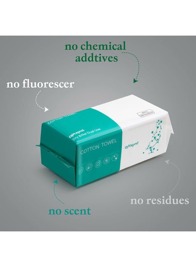 optxpnd Disposable Face Cloths for Washing Disposable Towels Facial Towelettes Facial Cleansing Cloths (2 Pack) - Image 5