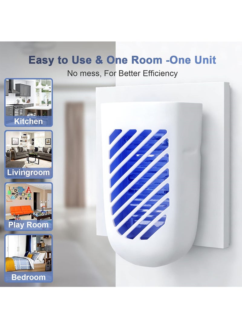 SOLARAE Electronic Fly Bug Zapper, Fly and Insect Killer, Mosquito, Moth, Wasp, Fruit fly catchers for the home indoor plug in, Powerful Fly Zapper with UV Light - Image 2