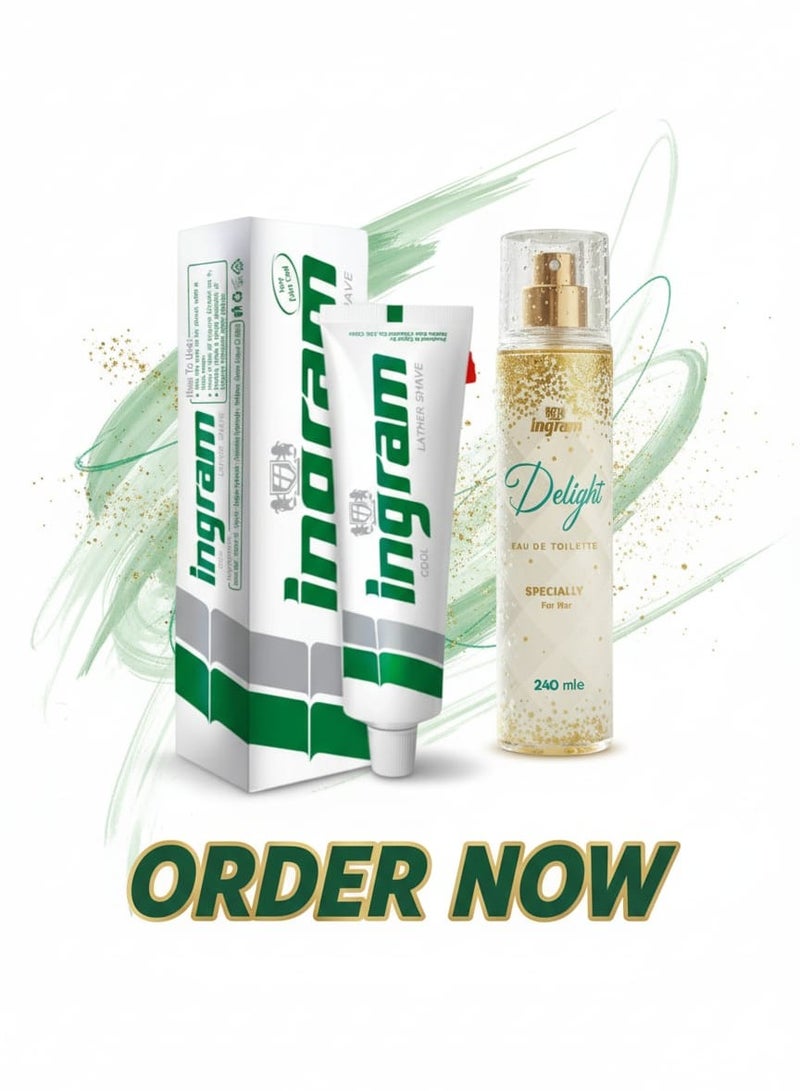 إنجرام كريم الحلاقة 60 جم و سبلاش ديلايت 240 مل - Image 1