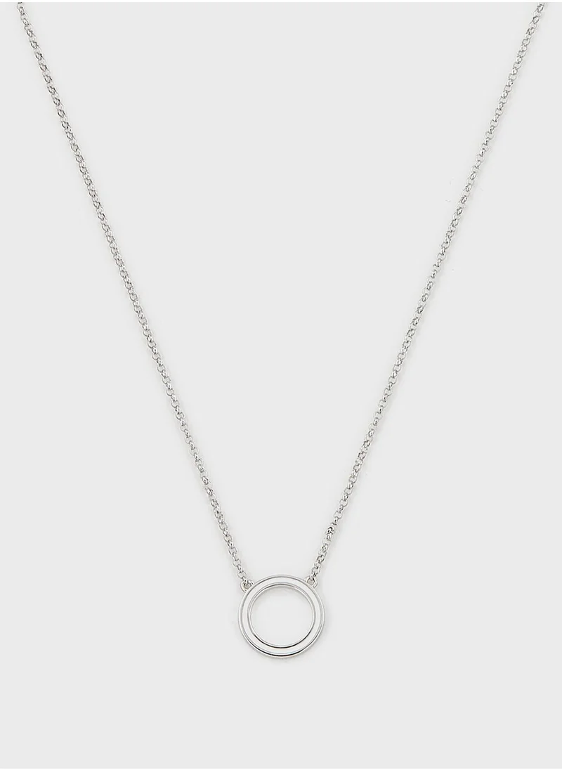 MOMNT Enamel Circle Necklace