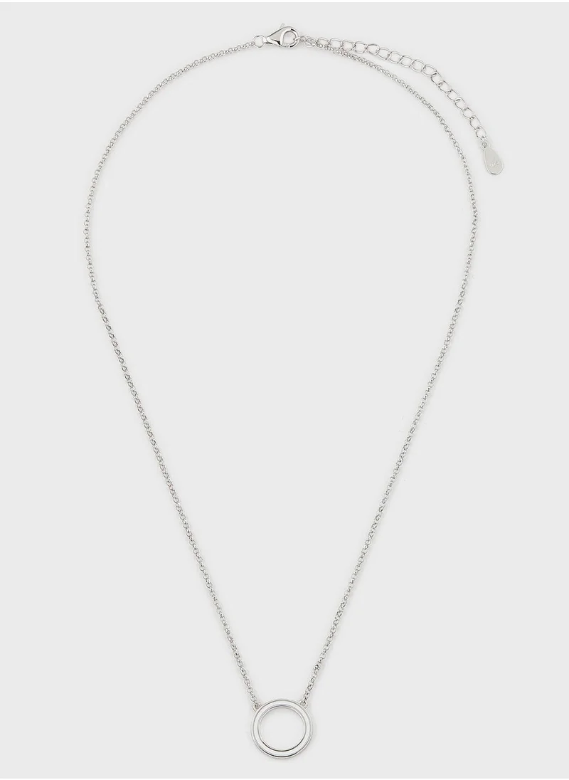 MOMNT Enamel Circle Necklace