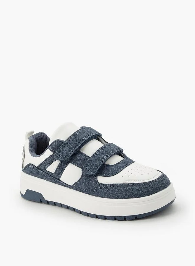 Mister Duchini Boys Hook & Loop Sneakers