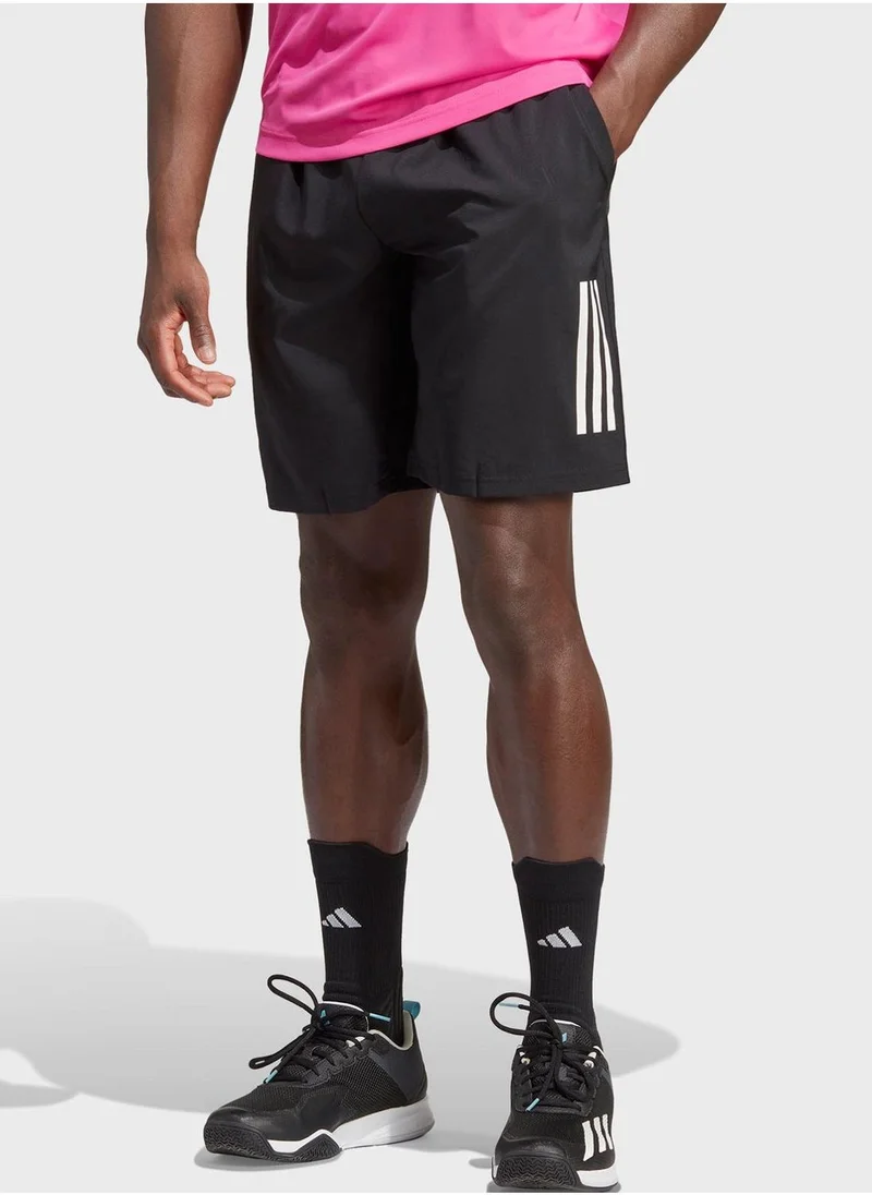 Adidas Club 3 Stripe Tennis Shorts