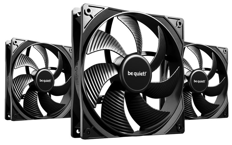 be quiet! Pure Wings 3 140mm PWM, 3 Included, high top-end Speed, Low Minimum RPM, Optimized Fan Frame, Newly Designed Fan Blades - Image 1