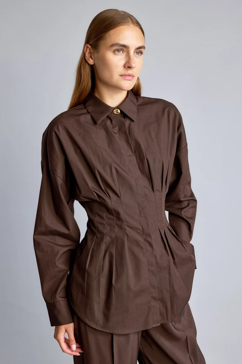 Defacto Slim Fit Shirt Collar Poplin Long Sleeve Shirt